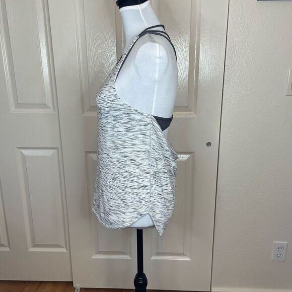 Lululemon Raise The Barre Tank Tiger Space Dye Black White / Dark Carbon Size 4 - Picture 4 of 10